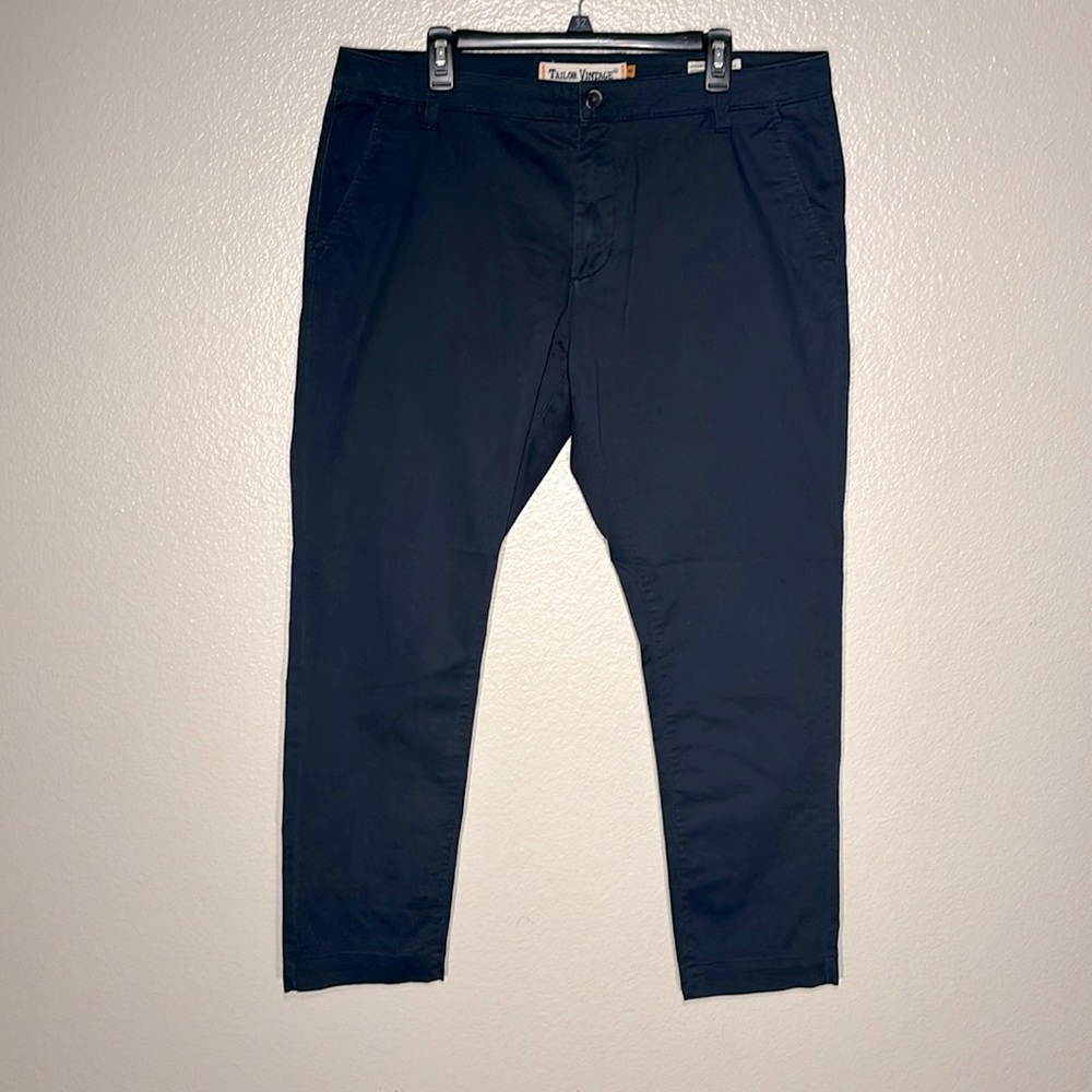 EUC Tailor Vintage Navy Slim Fit Pants 36x30 - Gently Used, Great Condition